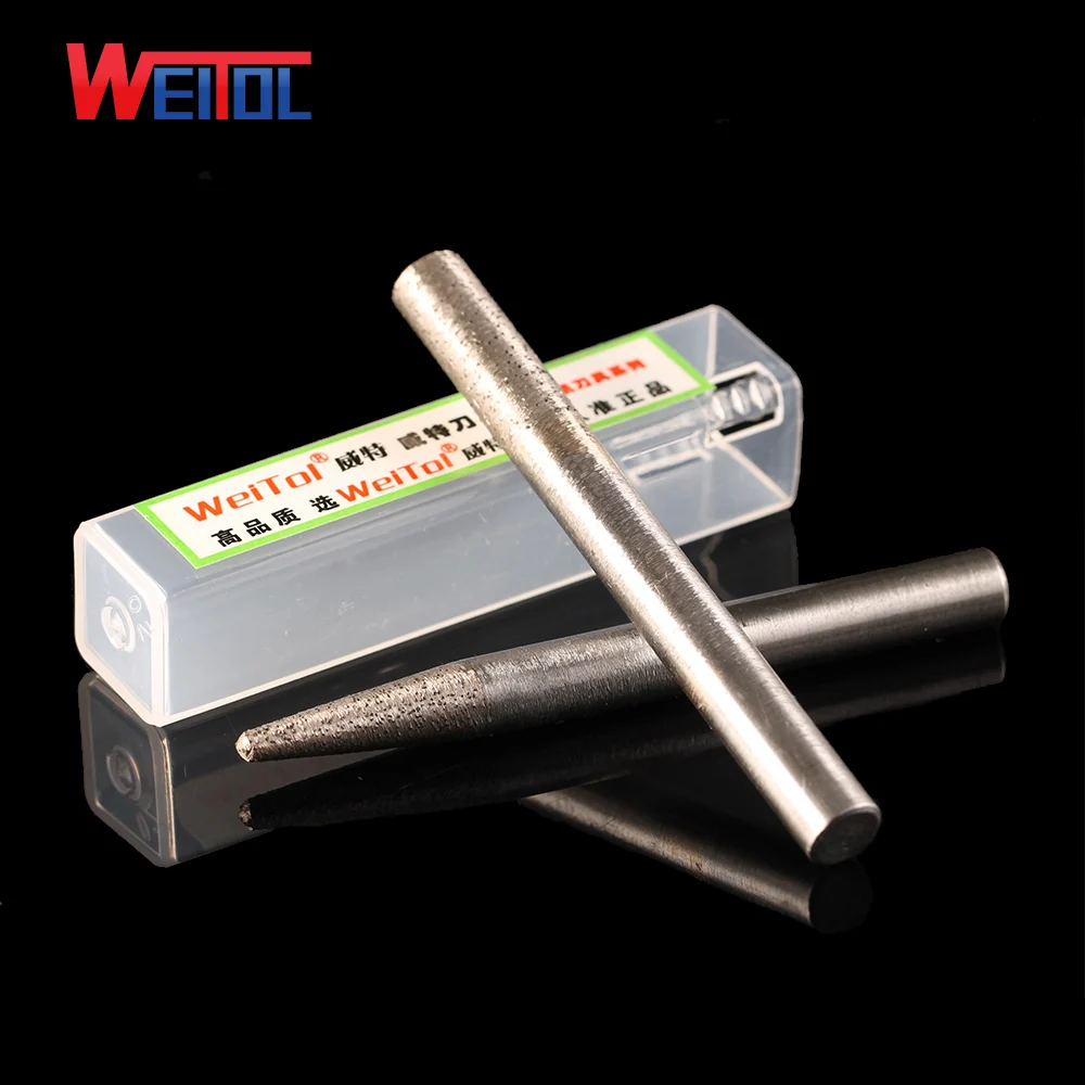 Weitol 생크 돌 조각 비트, 소결 돌 조각 도구, 다이아몬드 라우터 비트, CNC 밀링 커터, 6mm, 8mm