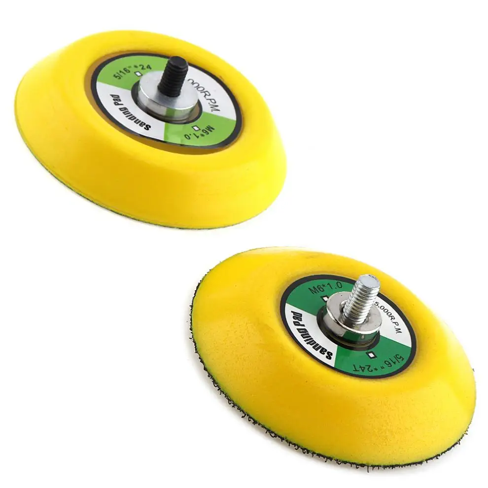 2pcs/lot 3 Inch Professional 12000RPM Dual Action Random Orbital Sanding Pad with Hairy & Smooth Surface for Pneumatic Sanders