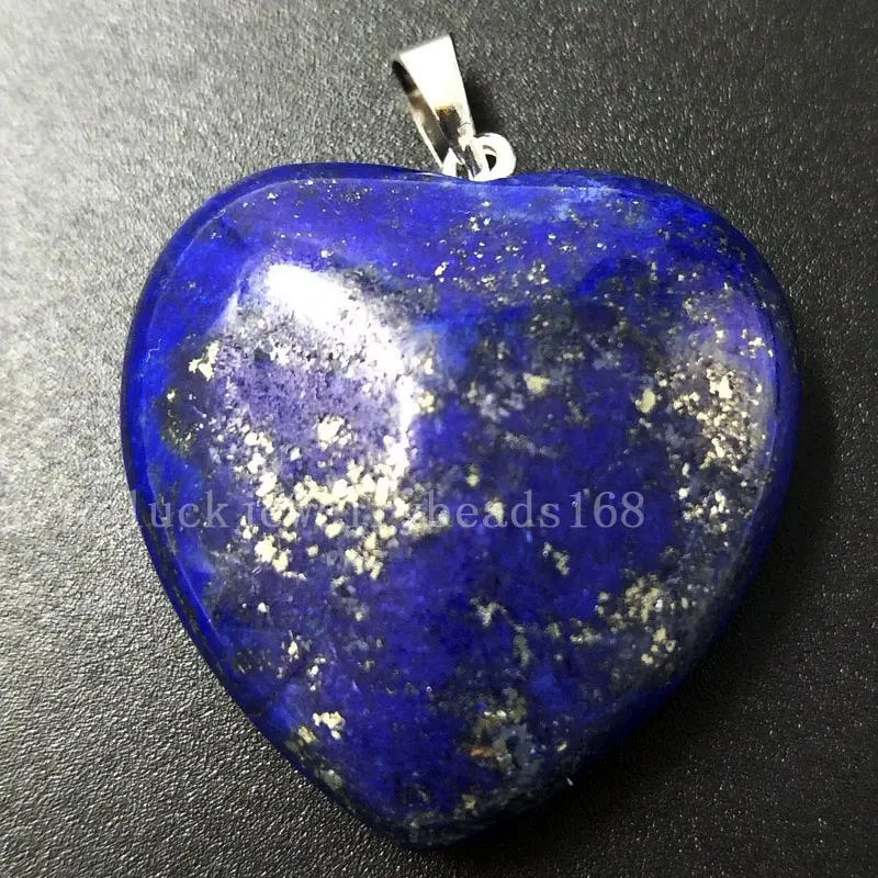 Malachite Howlite Tigers Eye Blue Sand Jaspe Carnelian Aventurine Malachite Lapis Lazuli Crystal Heart Art Pendant Bead WFH397