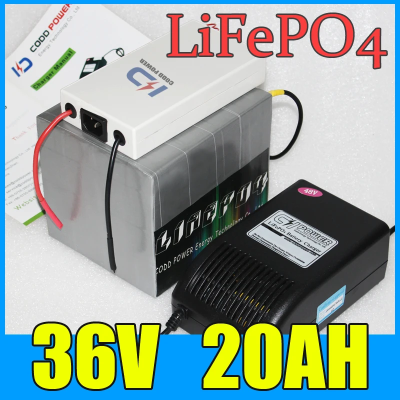 

Long life 36V 20AH LiFePO4 Battery Pack 1000W Electric bicycle Scooter