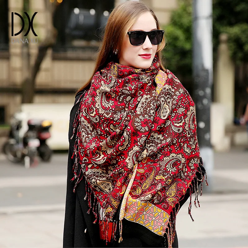 Ladies Warm Winter Hooded Wrap Poncho Wool Scarves Lush Cape Mantle Ponchos And Capes Aztec Outwear Casacos Femininos 2015