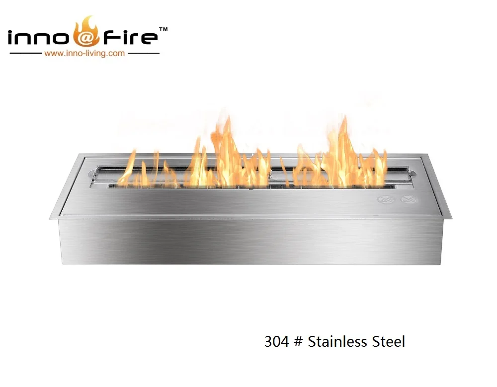 Inno living fire 24 inch kamin fireplace 304stainless bioethanol fire