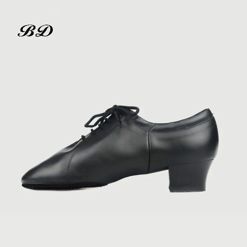 BD Latin Dance Shoes Sneakers MEN SHOES Profession Ballroom Shoe Modern Soft Cowhide Genuine Leather Wearable Sole Sweat Inside
