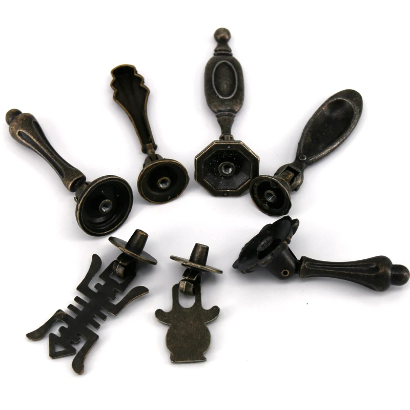 1pc Assorted Antique Bronze Cabinet Knob Drawer Pull Kitchen Cupboard Closet Handle Pull Pendants Knob