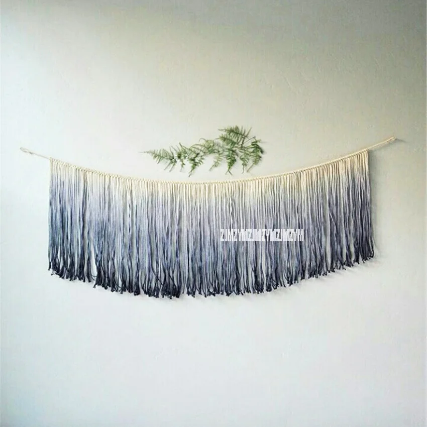 Boho Macrame Hand-knit Tapestry Famous Place Art Space Backdrop Wall Hanging European Style Home Bedroom Sofa Background