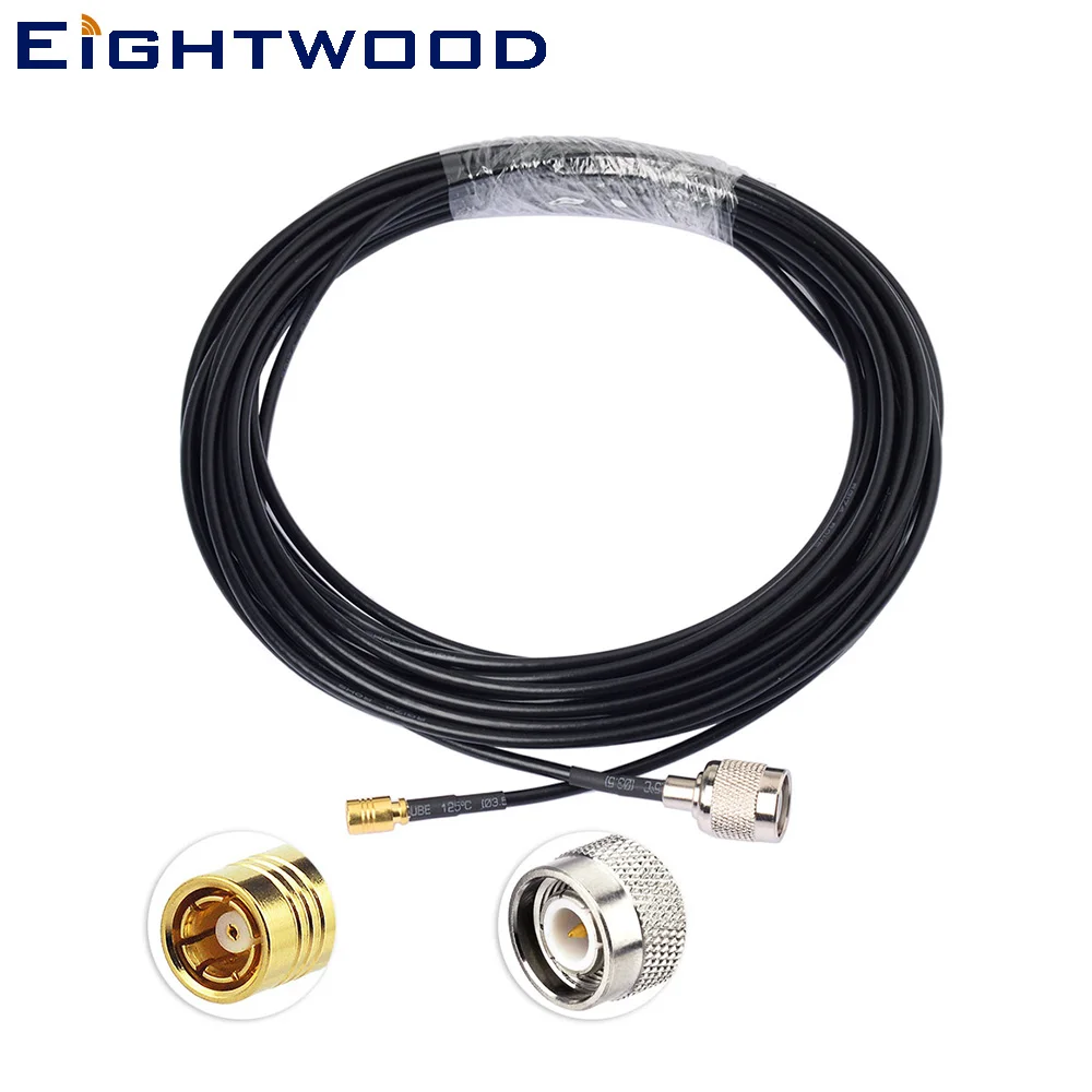 Eightwood Truck Satellite Radio Antenna Replacement Cable TNC Male to SMB Female Receiver RF Connection for SRA-12/SRA-30/SRA-40