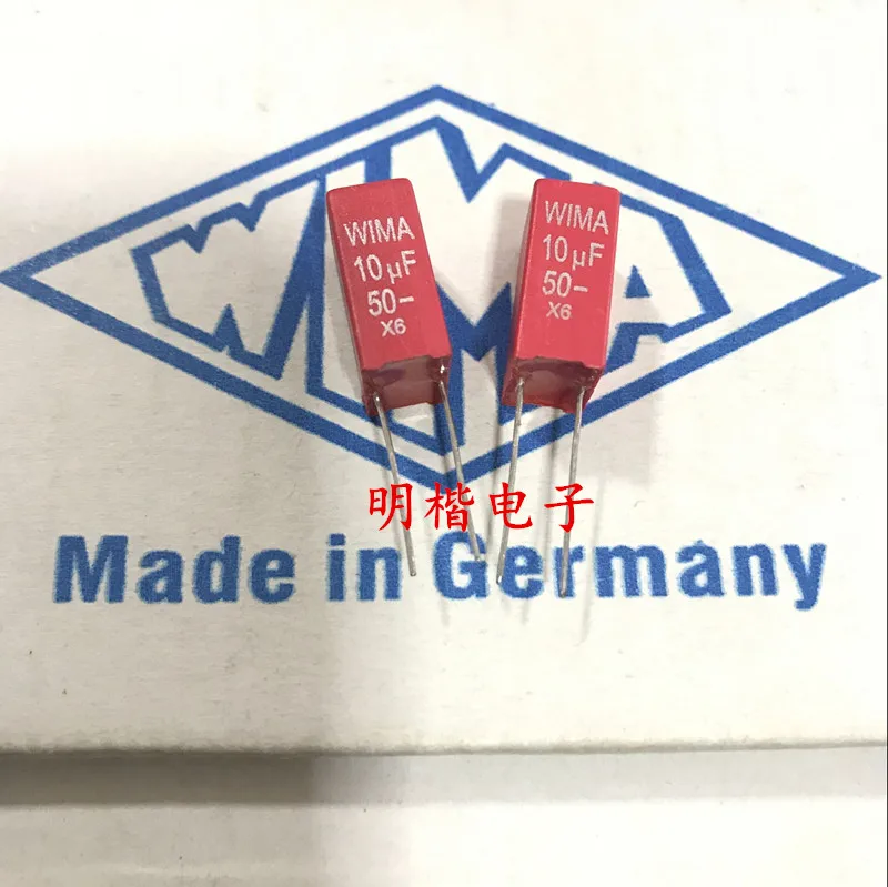 WIMA – condensateur audio allemand MKS2 50V 10UF 50V 2020 P: 5mm, offre spéciale 106, 4 pièces/10 pièces, livraison gratuite
