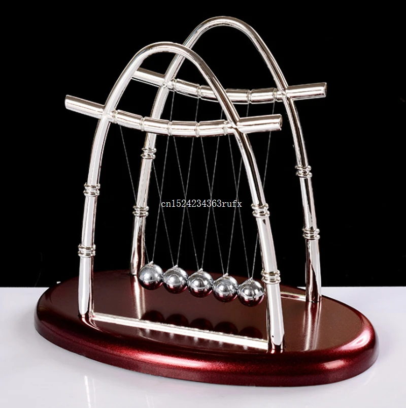 20pcs Newtons Cradle Steel Balance Ball Physics Science Pendulum Early Fun Development Educational Desk Toy Gift