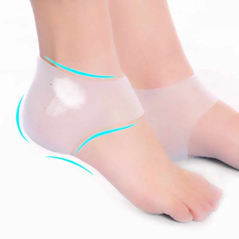 1Pair Soft Breathable Silicone Moisturizing Socks Foot Massager Chapped Cracked Prevent Feet Massage Products Health Care