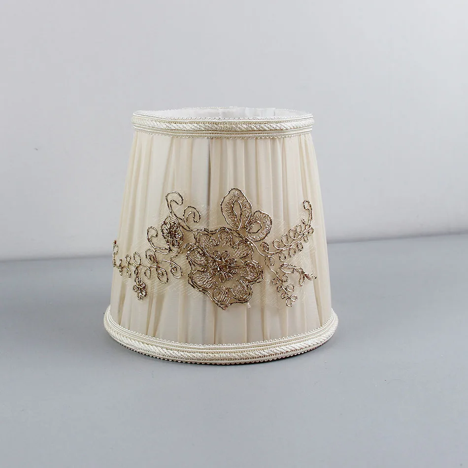 DIA 15.5cm/6.1inch High Quality pink Color Lace Lampshades for lamp, E14