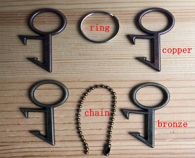 

200pcs/lot small man Retro Ring Beer Bottle Opener Metal Keyring Keychain bottle openers for promotional gift