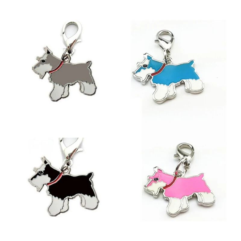 10pcs/lot Wholesale Cute Keychain Cat Dogs Pet Pendant Pet Tag Pendants Faithful Dog Dachshund Keyring Jewelry charm