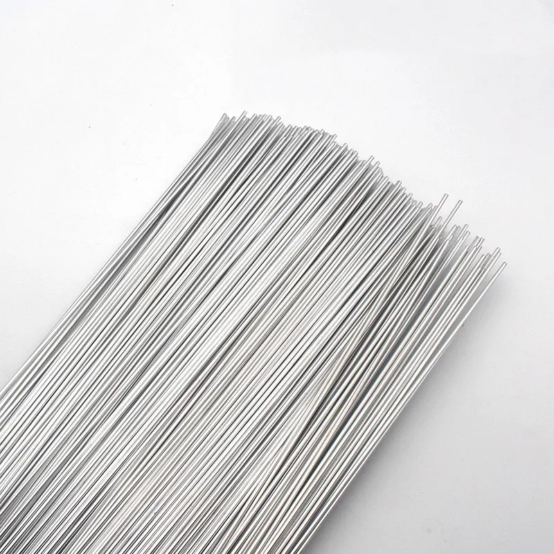 10pcs Low Temperature Aluminum Brazing Rods Flux Cored Gas Welding Wire 500x2.0mm Aluminum Repairing Material Gas Soldering Rods