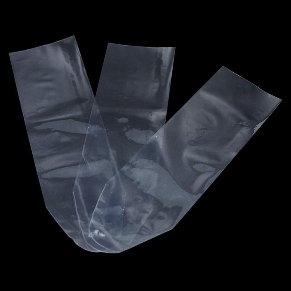 400pcs/ lot Soft Clear PVC Heat Shrinkable Bags Transparent Blow Molding Film Cosmetic Storage Wrapper Materials Bag Supplies