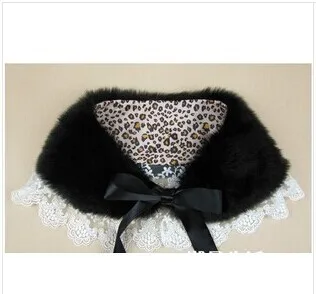 Free shipping Tide  of holiday of rabbit  fur fox fur collar lace collar fur collar fur scarf  shawls