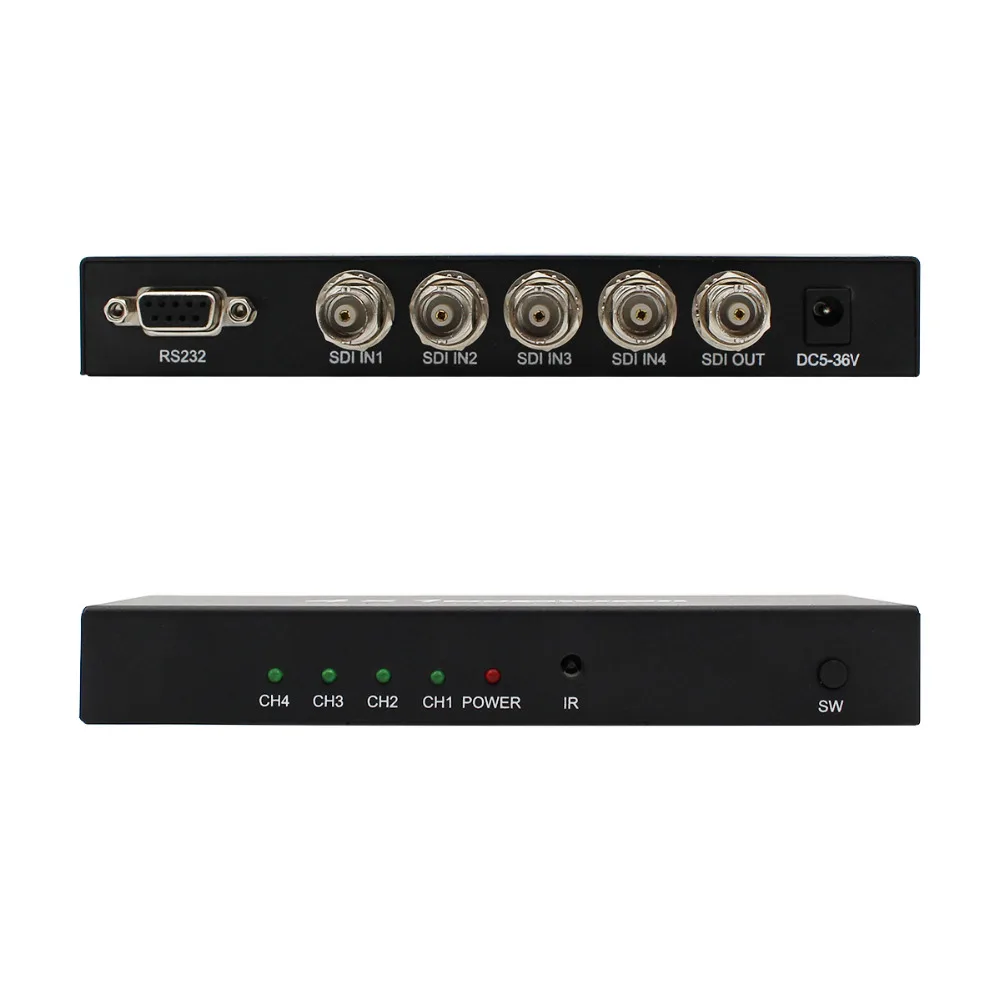 High Quality 4x1 3G/HD/SD-SDI Video SDI Switchter 1080 P Extender Repeater Adaptador US/UK/EU/AU Plug