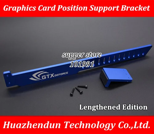 

GTX GEFORCE Black Aluminum metal Graphics Card Position Support Bracket Video Card Stand-Alone Graphics Jack Lengthened Edition
