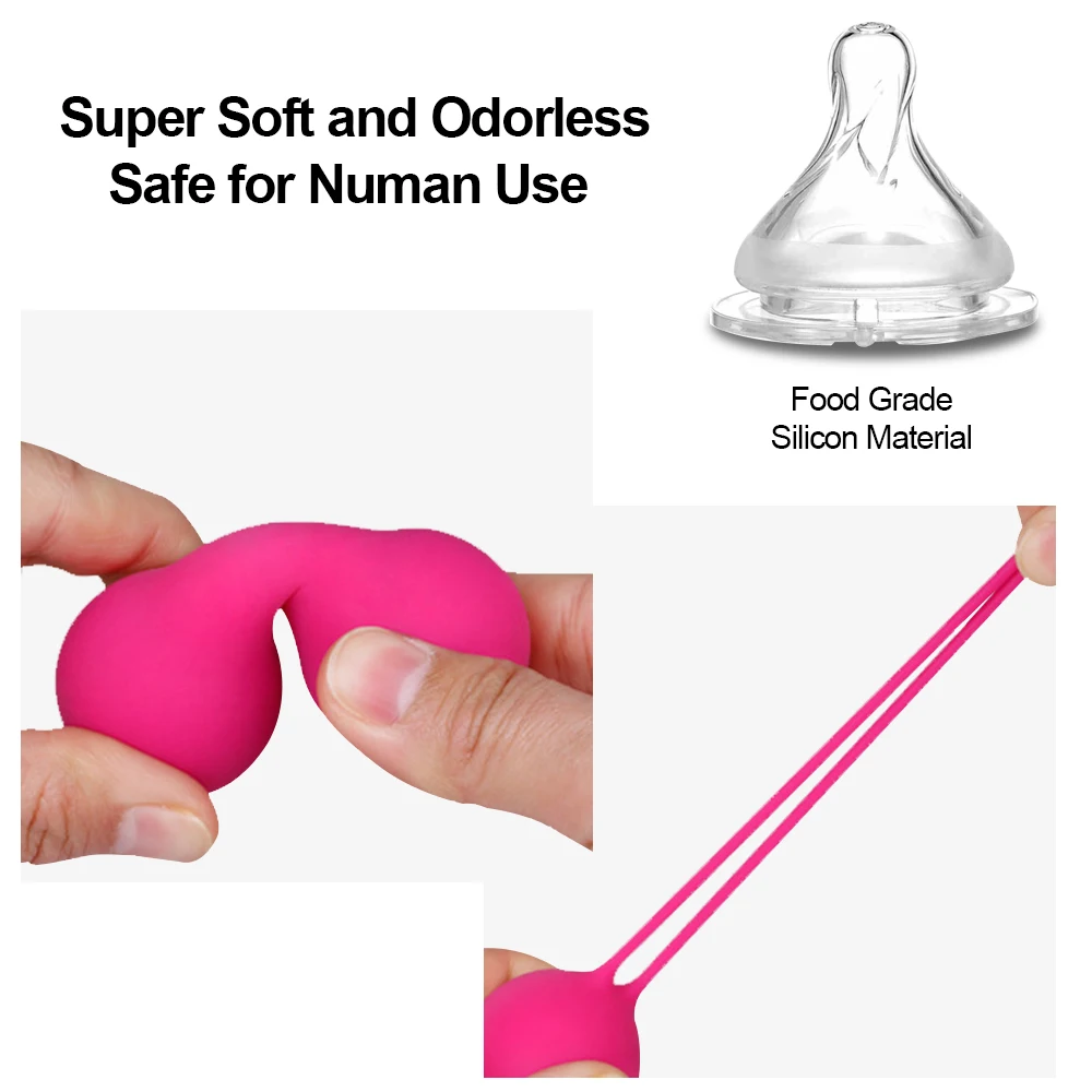 Safe Silicone Smart Ball Kegel Ball Ben Wa Ball Vagina Tighten Exercise Machine Vaginal Geisha Ball Sex Toys for Women