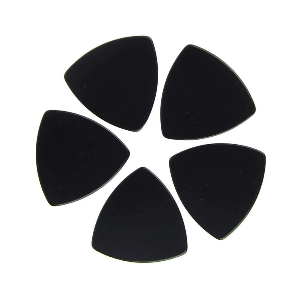 

Lots of 100 pcs Rounded Triangle Big Size Medium 0.71mm Celluloid Guitar Picks Solid Black