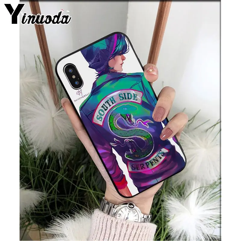 Yinuoda American TV Riverdale South Side Serpents Snake High Quality Phone Case for iPhone 5 5Sx 6 7 7plus 8 8Plus X XS MAX XR