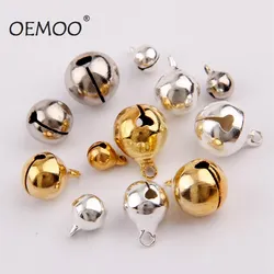 Silver Gold Nickel Copper Jingle Bells Pendants Hanging Christmas Ornaments Christmas Decorations Party DIY Crafts Accessories
