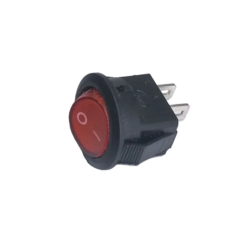 50pcs 100pcs 16mm SPST 2Pin 250V 3A Round Boat Switch Snap-in ON OFF Rocker Position Switch