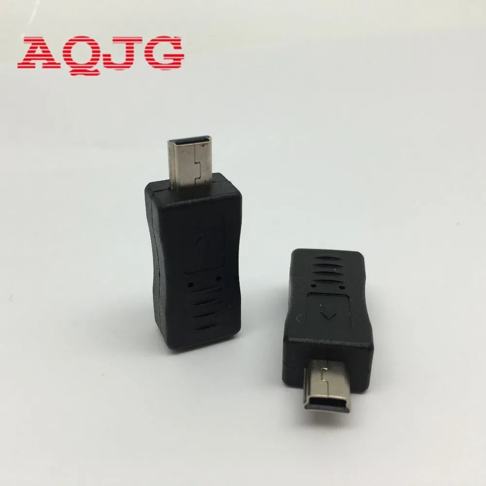 New Black Micro USB Female to Mini USB Male Adapter Converter Adaptor Promotion Hight quantity Extend adapter AQJG