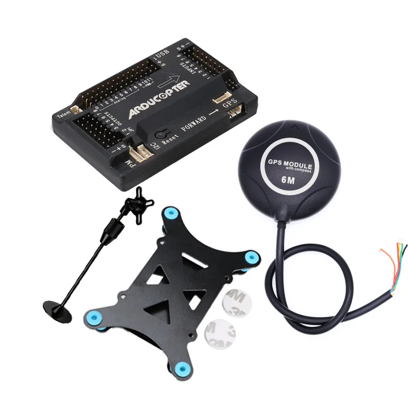 APM2.8 APM 2.8 flight controller Ardupilot +6M GPS built-in compass +gps stand+shock absorber for RC Quadcopter Multicopter