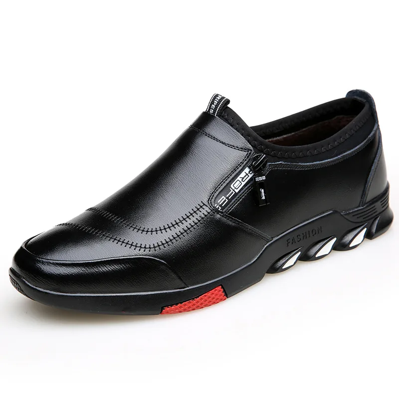 

2021 new Brand Designer Shoes Mens Loafers Spring Fashion Slip on Leather Shoes Driving Men Soft Black Formal Dress Casual Shoes