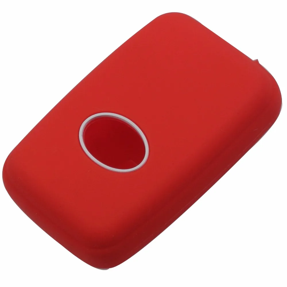 Jingyuqin Remote Silikon Schlüssel anhänger Fall Abdeckung Shell Halter für Toyota Rav4 Land Cruiser Camry Highlander Prado Prius 2 Tasten