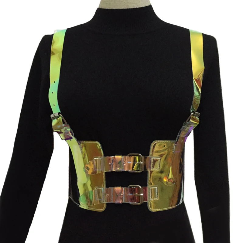 

Sexy Style Punk lady color harness belts strap Faux Leather Body Bondage Women slim Waist Belts adjustable Suspenders accessorie