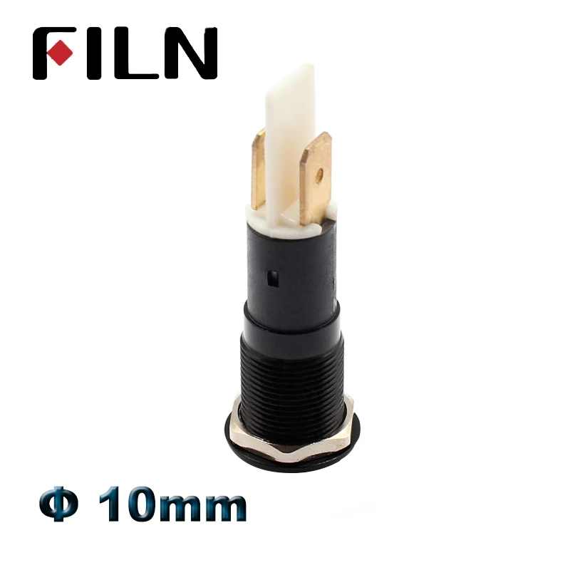 10mm 12V car dashboard warning indicator light 12v 24v red green blue white amber led pilot light signal lamp waterproof