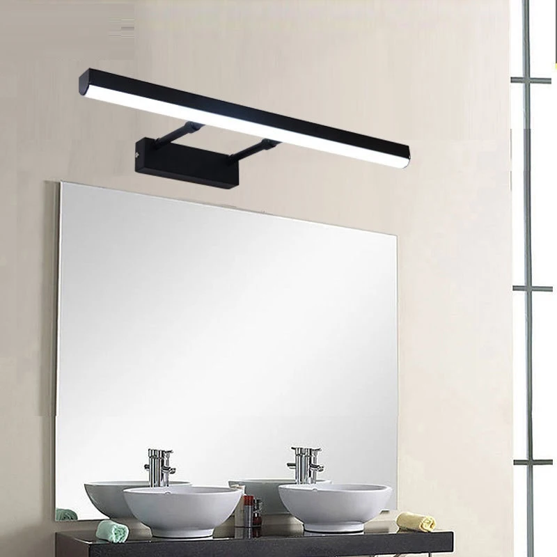 Bathroom Light Washroom LED Wall Lights Mirror Headlight Telescopic Adjustment Mirror Cabinet Light Aluminum AC 110 -220 V