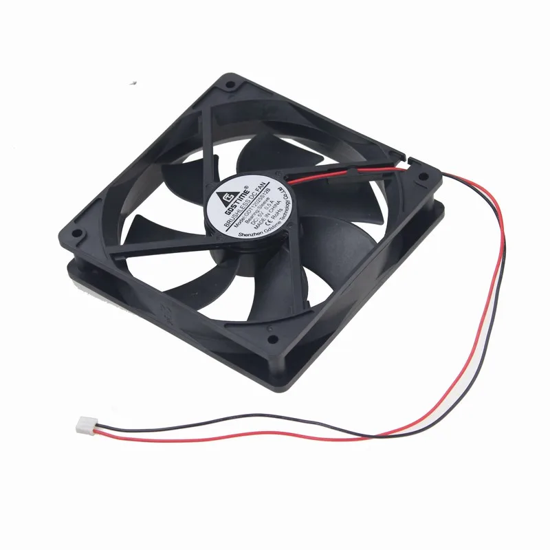 

Gdstime 5 Pieces 120*120*25mm 12cm DC 5V 2Pin Brushless PC Computer Case Cooling Fan 120mm x 25mm Cooler 12025 0.5A 2000RPM