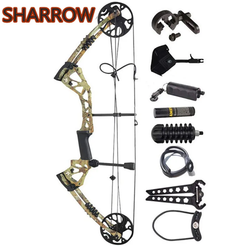 

1Set Compound Bow 70-15LBS Arrows Hunting Shooting Target Aluminum Adult Adjustable Kit For Outdoor Archery Complete Accessories