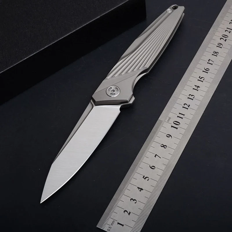 

M390 pocket knife folding blade Ceramic Ball Bearing hunting knife Titanium Alloy Handle tactical knives survival gear fish EDC