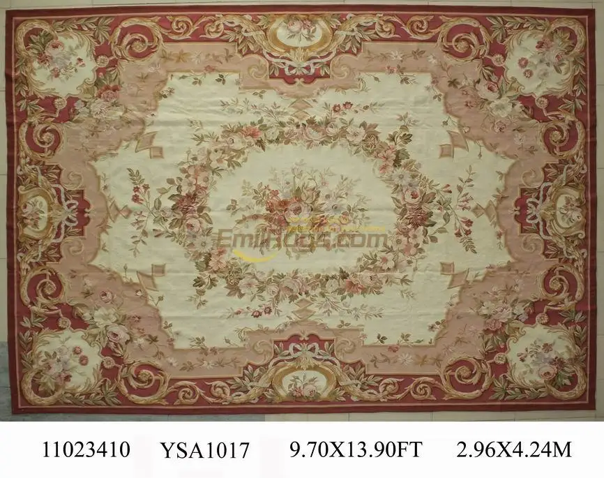 Handmade Big Carpet For Living Room Square Rug Aubusson Carpet Wool Knitting Carpets