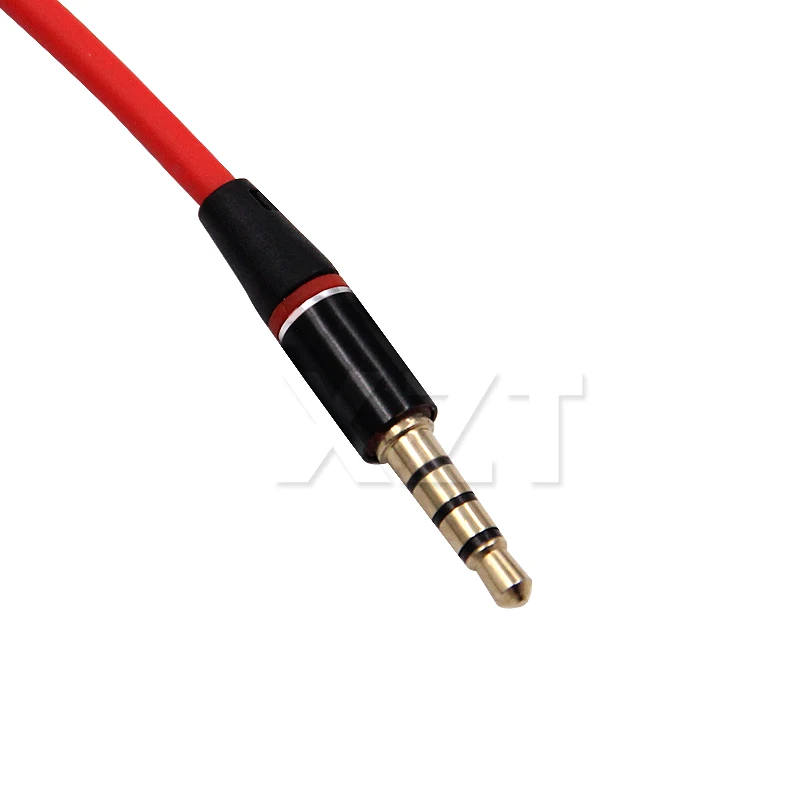 3.5mm Jack Aux Audio Cable 4-Pole Male to Male Audio Cable For iPhone Car MP3 / MP4 Headphone Speaker Gold Plated Plug