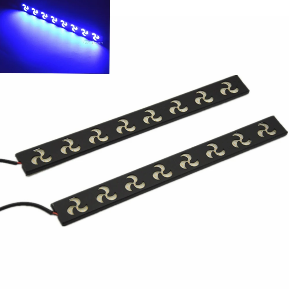 2x12V 20,5 см Водонепроницаемый Автомобильный светодиодный COB DRL Вождения освещают светильник противотуманная фара, работающего на постоянном токе 12 В в высокого качества Внешнее освещение светильник s