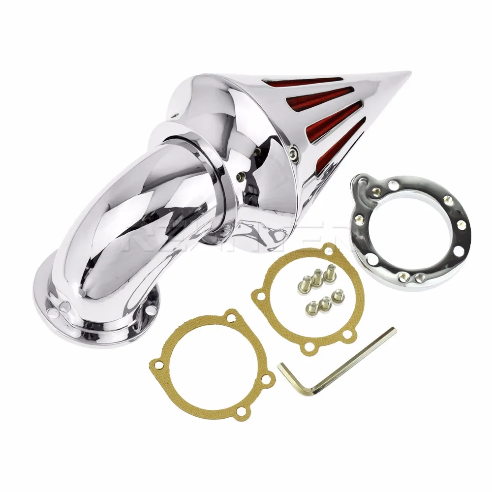 Motorcycle Chrome Spike Air Cleaner Intake Filter Kit For Harley Sportster XL 1200 883 48 72 Forty Eight Seventy Two Custom