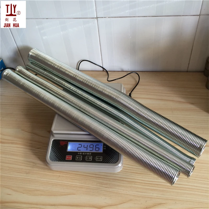 

4pcs/ lot long 500mm DN16/20/25/32mm pvc pipe bender Spring tube bender outside spring wire tube tension spring bending