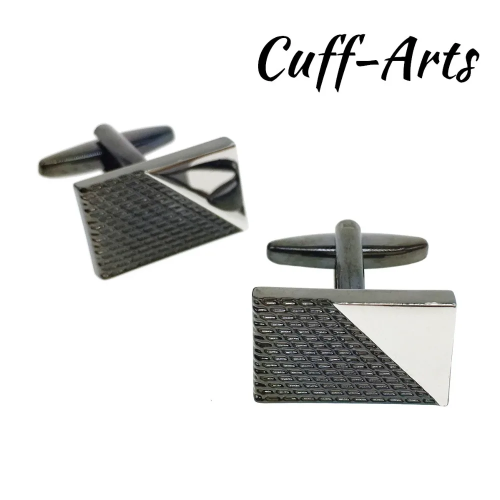 Copper quality enamel Rectangle Patchwork  cufflinks Top brand men's French shirt cufflinks  C20062