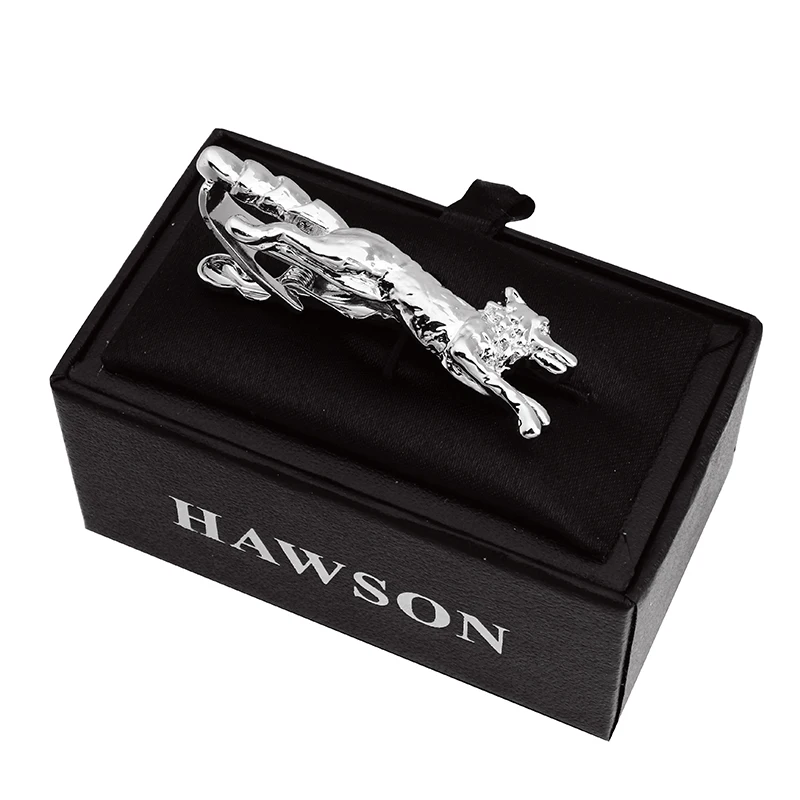 HAWSON 2 inch Tie Clip for Men-Novelty fox Necktie Bar Clip,Tie Pin,Special Interesting Gift for Men