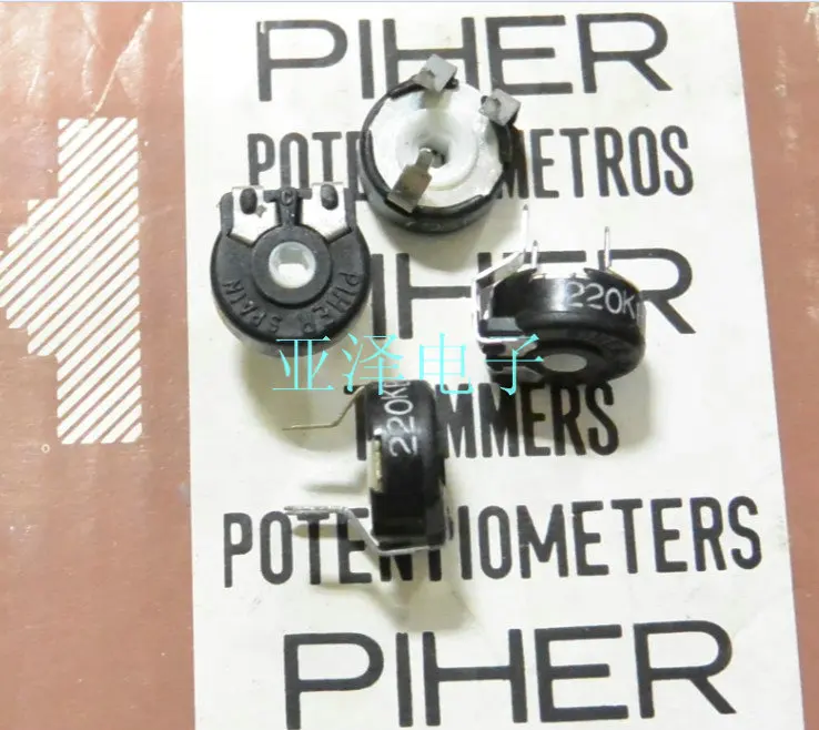 [YK] 100% imported Original PT10-220K horizontal hexagonal hole potentiometer switch