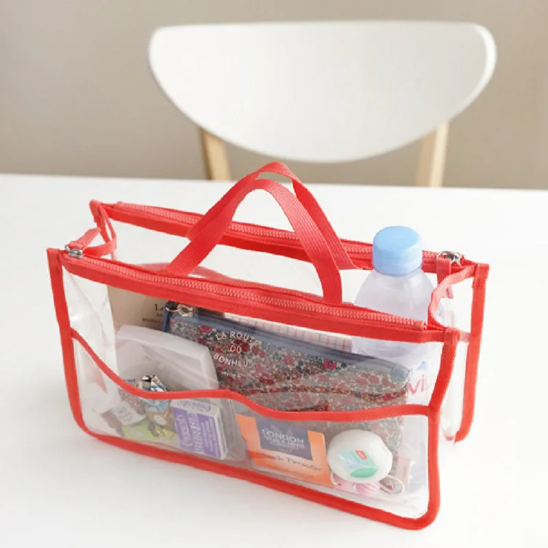 

New transparent waterproof PVC Makeup Bags With Multicolor Pattern Cosmetics For Travel Ladies Women Cosmetic Bag-40