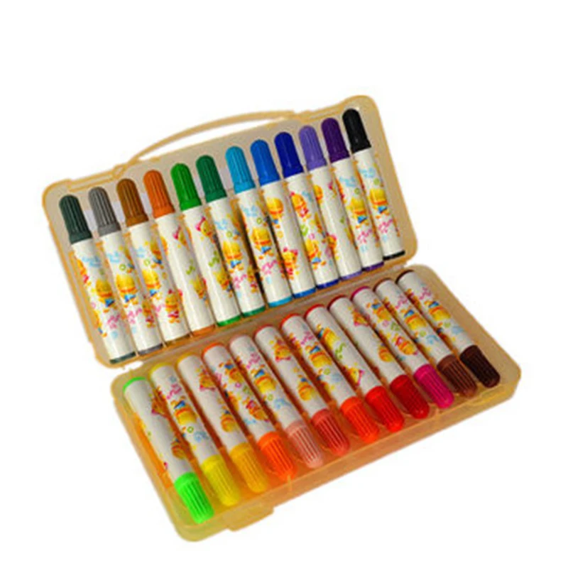 SIMBALION 24 color watercolor pen children graffiti strokes thick head pen gift set