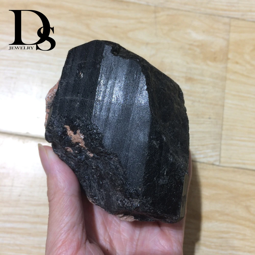 500-600g/Pcs Natural Rough Black Tourmaline Bulk Raw Rock Quartz Chunk Healing Madagascar Healing Minerals Specimen Crystals