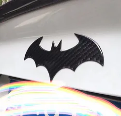 Car Carbon Fiber Bat Sticker Decal For Hyundai Solaris Sonata Hybrid NEXO NX4 New Grand Santa Fe Tucson Genesis G80 GV70 Badge