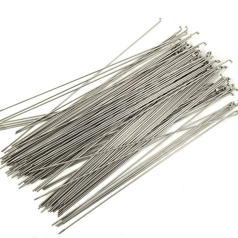 Bicycle Stainless Steel Silver Spokes 36pcs 14G/14K J Bend Bicycle Spokes pls Choose 170-300mm SUS 304 Bike Spokes BZN010