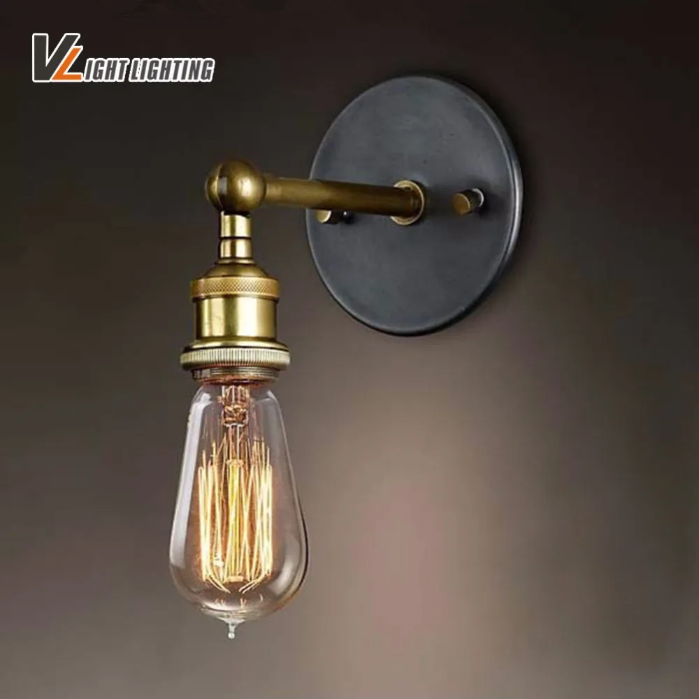 

Vintage Industrial Wall Lights Retro Sconce Wall Lamp 110V-220V Indoor Bedroom Bathroom Balcony Bar Aisle Lamp